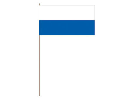 Papierfahnen, weiß/blau