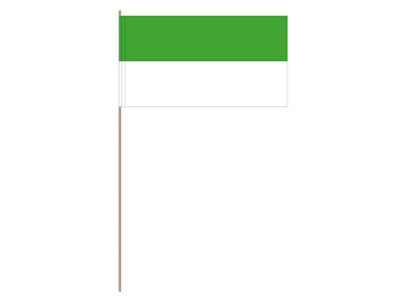 Papierfahnen, grün/weiß