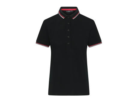 Ladies' Polo - Klassisches Polo mit Kontraststreifen an Kragen und Armbündchen in Piqué-Qualität