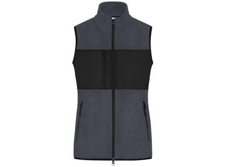 Ladies' Fleece Vest   GRS - Fleeceweste im Materialmix