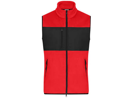 Men's Fleece Vest   GRS - Fleeceweste im Materialmix