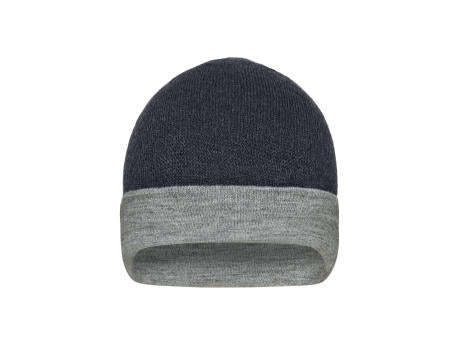 Reversible Beanie - Wendemütze mit breitem Kontrastumschlag
