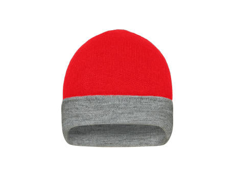 Reversible Beanie - Wendemütze mit breitem Kontrastumschlag
