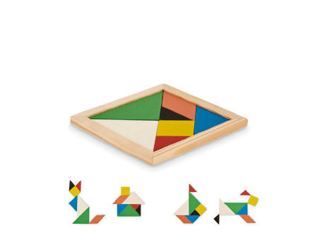 Tangram-Puzzle Holz