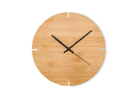 Wanduhr Bambus
