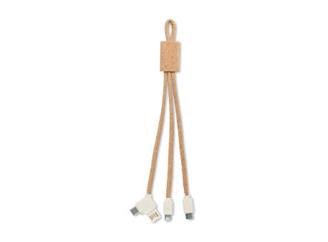 3in1 Ladekabel Kork
