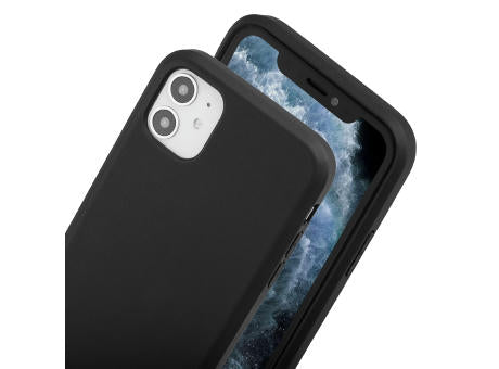 Handy Hülle iPhone™ 11 Black Series Soft Case TPU Silikon mit Mikrofaser Innenseite matt schwarz