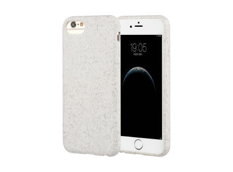 Handy Hülle kompostierbar iPhone™ 6/6s/7/8/SE(2020) Turtle Eco Soft Case PLA + Bambus schwarz