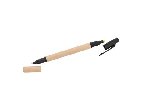 Kugelschreiber Textmarker 2in1 aus Papier
