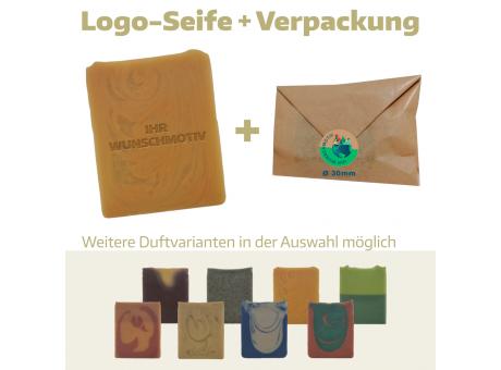 Logoseife groß in Papierumschlag (Frischgewicht 104g)