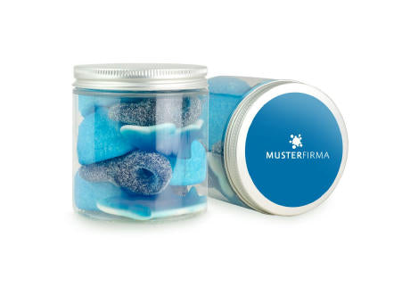 Naschdose S blauer Fruchtgummi Mix