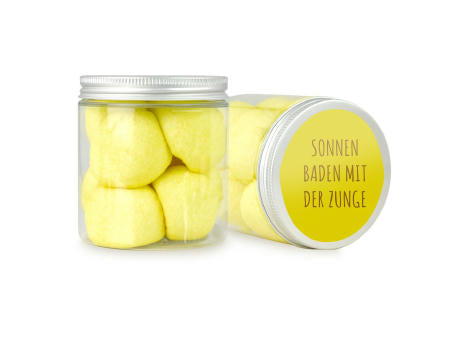 Naschdose S gelber Fruchtgummi Mix