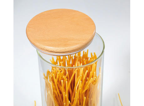 Zassenhaus Vorratsglas mit Holzdeckel 2000 ml