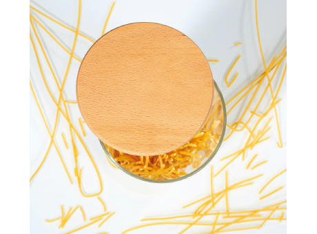 Zassenhaus Vorratsglas mit Holzdeckel 2000 ml