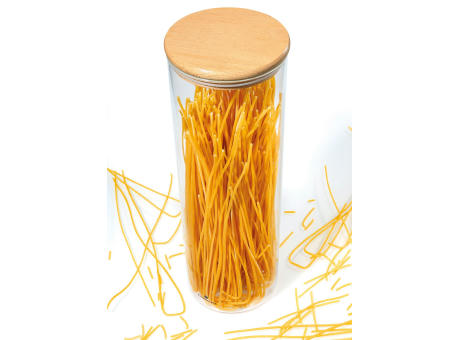 Zassenhaus Vorratsglas mit Holzdeckel 2000 ml