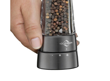 Küchenprofi Salzmühle oder Pfeffermühle MONACO 14cm grau