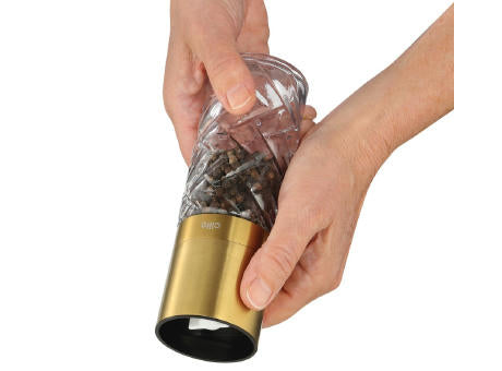 Cilio Pfeffermühle oder Salzmühle CRISTALLO gold