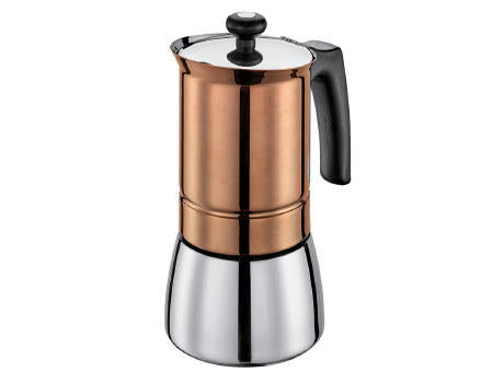 Cilio Espressokocher TOSCA 6T Edelstahl kupfer