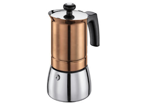 Cilio Espressokocher TOSCA 4T Edelstahl Kupfer