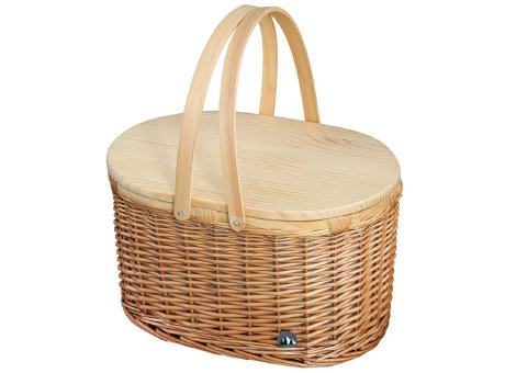 Cilio Picknick Korb ANCONA hellbraun