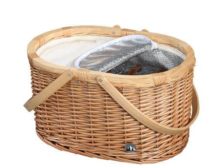 Cilio Picknick Korb ANCONA hellbraun