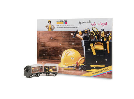 Adventskalender "LKW mit Anhänger,  individuell