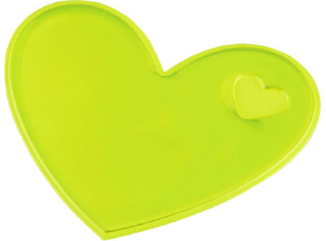 RFX™ S-12 Reflektierender Herz PVC-Aufkleber M