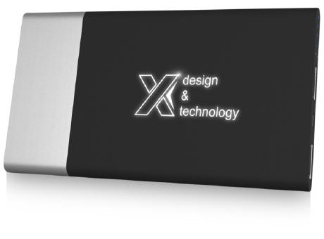 SCX.design P20 5000 mAh Powerbank mit Leuchtlogo