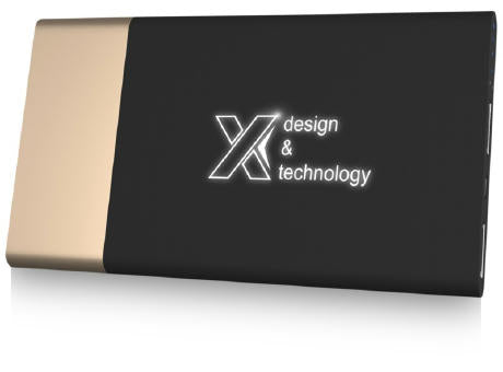 SCX.design P20 5000 mAh Powerbank mit Leuchtlogo
