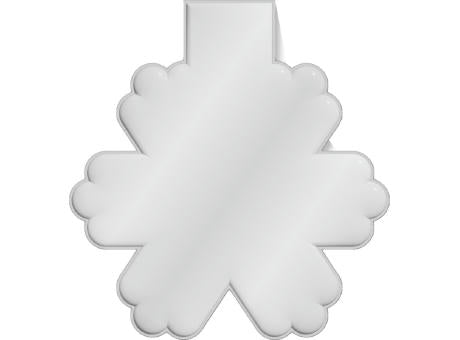 RFX™ M-10 Reflektierender TPU-Magnet Schneeflocke