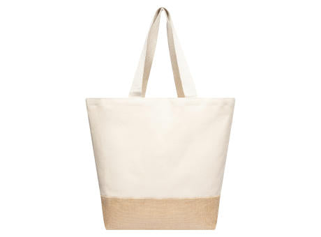 Baumwoll Shopper mit Jute Boden