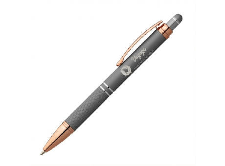 SAGAR Stylus Soft Touch Kugelschreiber Rose Gold mit Laser Gravur