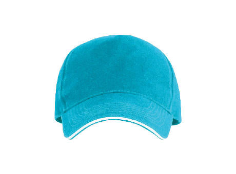 Cap 5 Panel aus gebürsteter Baumwolle mit Schnallenverschluss