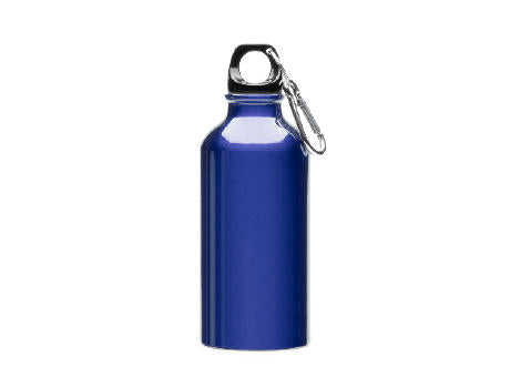 Aluminiumtrinkflasche 400 ml, Karabinerhaken, zur Sublimation