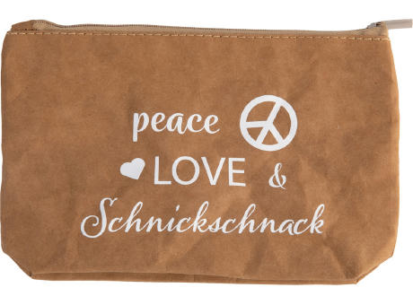 Eco-Ziptasche (Waschpapier in Lederoptik)