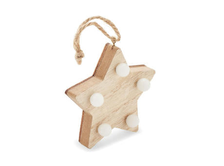 Anhänger aus Holz mit LED