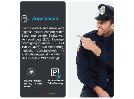 Digitale Parkscheibe „Parkwächter“ V1