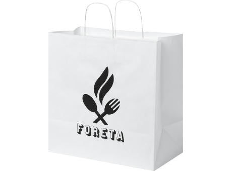 Kraftpapiertasche 80-90 g/m² mit gedrehten Griffen – 34 × 20 × 35 cm