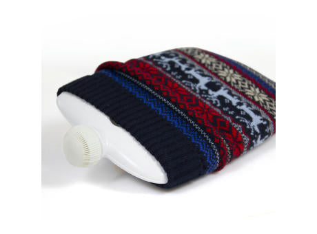 Öko-Wärmflasche Strickbezug Norweger