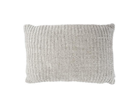 Designkissen mit Öko-Wärmflasche Strickbezug Sylt beige