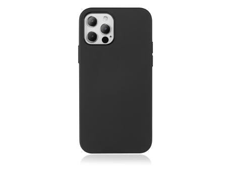 Handy Hülle iPhone™ 12/12 pro Black Series Soft Case TPU Silikon mit Mikrofaser Innenseite matt schwarz
