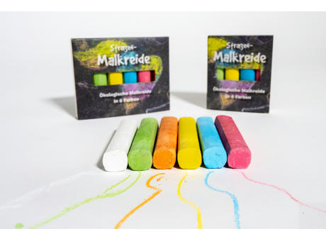 Ökologische Straßenmalkreide 4er-Set