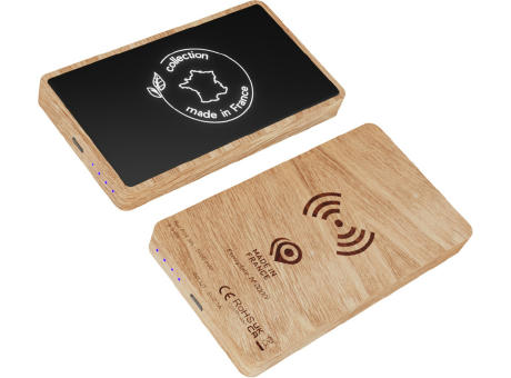 SCX.design P34 kabellose Powerbank aus Holz 5000 mAh