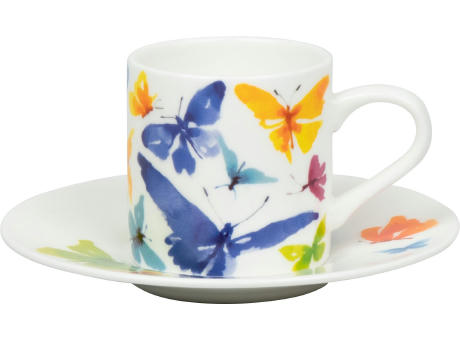 KÖNITZ Espressobecher KCB304  mit Untertasse - Bone Porzellan