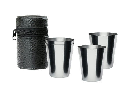 Schnapsglas aus Edelstahl CHEERS 30 ml x 4