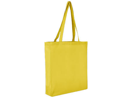 T10013-TEXXILLA Baumwolltasche CLASSIC mit zwei langen Henkeln, Boden- und Seitenfalte, ca. 140g/m²