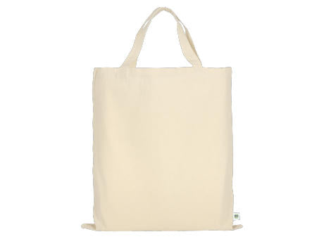 T14001-TEXXILLA Tasche mit zwei kurzen Henkeln aus Organic-Baumwolle, ca. 140 g/m², ca. 38 x 42 cm