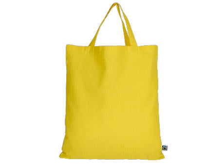 T15001-TEXXILLA Tasche aus Fairtrade-zertifizierter Baumwolle mit zwei kurzen Henkeln, ca. 140 g/m², ca. 38 x 42 cm