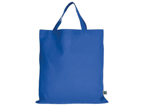 T15001-TEXXILLA Tasche aus Fairtrade-zertifizierter Baumwolle mit zwei kurzen Henkeln, ca. 140 g/m², ca. 38 x 42 cm