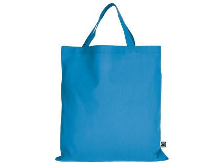 T15001-TEXXILLA Tasche aus Fairtrade-zertifizierter Baumwolle mit zwei kurzen Henkeln, ca. 140 g/m², ca. 38 x 42 cm